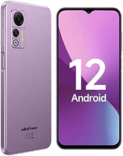 Mobile Phones Android 12, Ulefone Note 14 4G Phone Smartphone SIM Free Unlocked, 6.52 HD+ 4500mAh Triple Card Slots 16GB ROM 128GB Extension 3GB RAM 8MP Camera Dual SIM Face ID OTG, UK Version-Purple