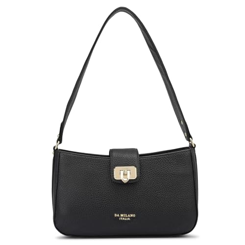 Image of Da Milano Small Leather Shoulder Bag (LB-OR-3023)