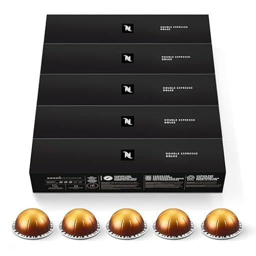 Pack de 50 cápsulas de café Double Espresso Dolce Nespresso Vertuo | Ya disponible en tu tienda friki favorita! En mundofriki.es!