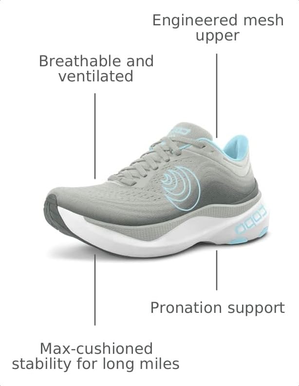 Image of Topo Athletic Women's Lightweight Comfortable 5MM Drop Aura Road Running Shoes, Athletic Shoes for Road Running