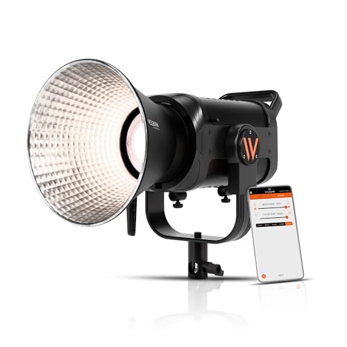 Image of Welborn VL-720B LED COB Light with App Control 18CM Reflector 720W - 3200K-5600K Adjustable Color Temperature, AC Powered, Ideal for Photography & Video Shooting (720B)