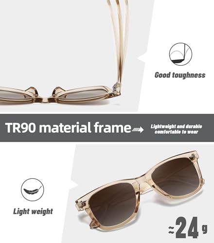 Image of MEETSUN Polarized Sunglasses for Women Men Classic Retro Square Frame Driving Sun Glasses UV Protection