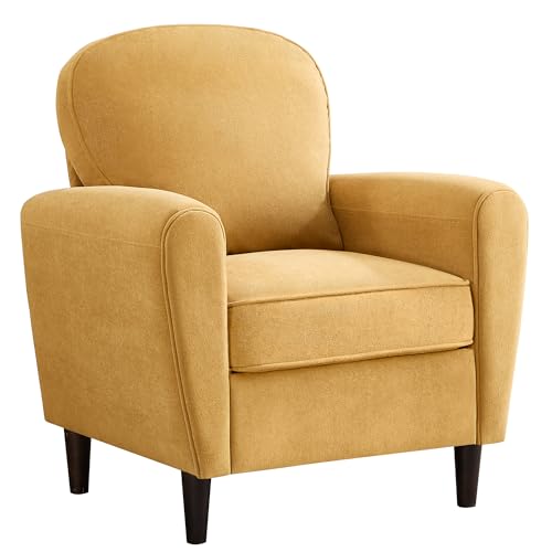 YUUIJOAA Ohrensessel Wohnzimmer,Sessel Wohnzimmer,Loungesessel für Wohnzimmer,Schlafzimmer,Wohnung und Arbeitszimmer(GELB)