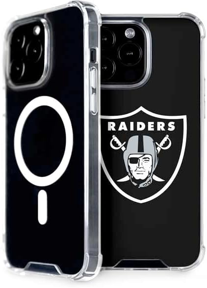 Skinit Phone Case Compatible with MagSafe iPhone 14 Pro Max - Officially Licensed NFL Las Vegas Raiders Large Logo Design