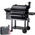 Z Grills ZPG-10002B 2020 New Model Wood Pellet Grill & Smoker, 8 in 1 BBQ Grill Auto Temperature Control, 1060 sq in Black