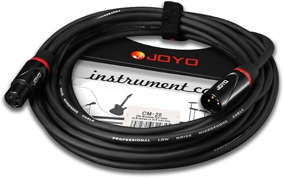 JOYO MOMIX PRO USB Audio Interface Stereo XLR+48V Phantom Power bundle with CM-28 20ft XLR Microphone Cable