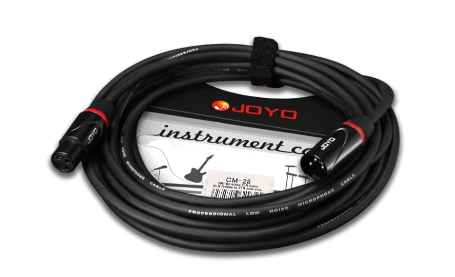 JOYO XLR to XLR Cable 6M/20ft Microphone Cable 3-Pin Male to Female for PA System Audio Mixer, Studio Monitors - Image 2