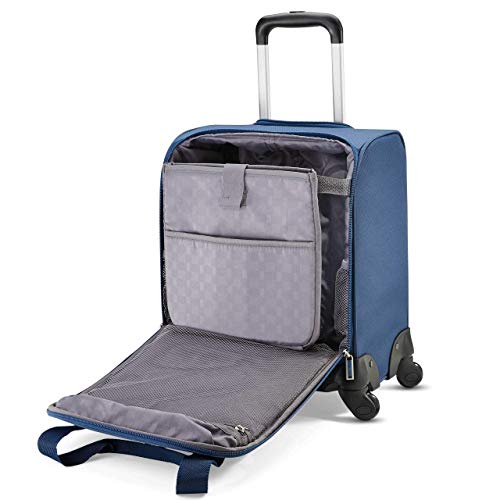 Samsonite Underseat Carry-on Spinner with USB Port, Ocean, One Size, Underseat Carry-on Spinner with USB Port Samsonite Underseat Carry-on Spinner with USB Port, Ocean, One Size, Underseat Carry-on Spinner with USB Port