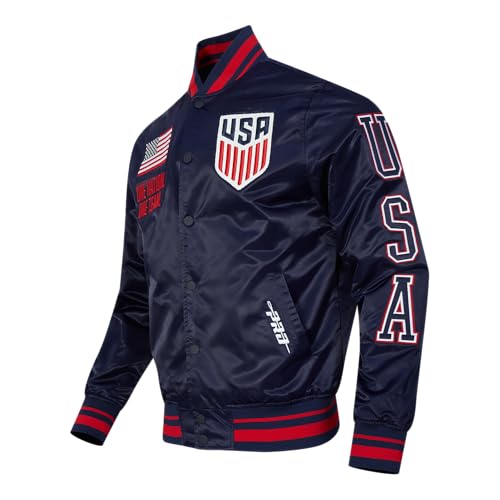 Image of Pro Standard National Teams mens Mens Usmnt Classic Chenille Satin Jacket