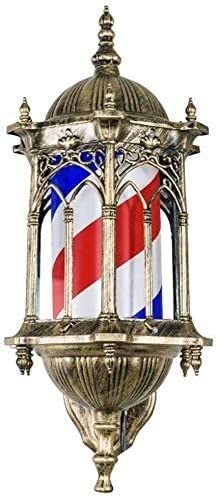 Lampe murale extérieure de 50 cm style pôle de coiffure rétro avec bulbe LED 0528