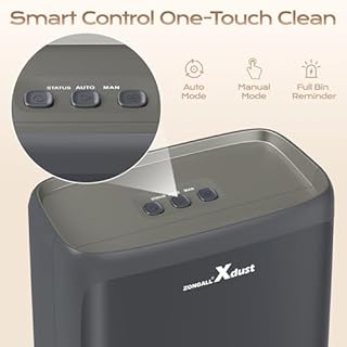 ZONGALL Touchless Vacuum Automatic Dustpan with Extra Filter, Hair Vacuum for Salons Pet Hair Food Dirt Home Kitchen, 6L Large Capacity Electric Dustpan Canister Vacuum Cleaner, 18000Pa Strong Suction