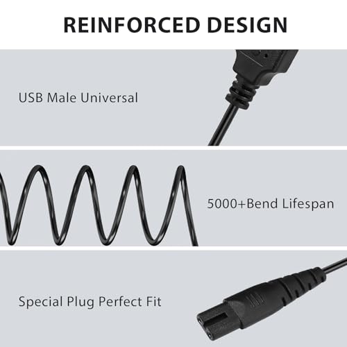 Image of Charger for ORACURA OC200 OC150 OC100 OC010 OC001, OCE01 Smart Water Flossers Charging Cable USB Fast Charging