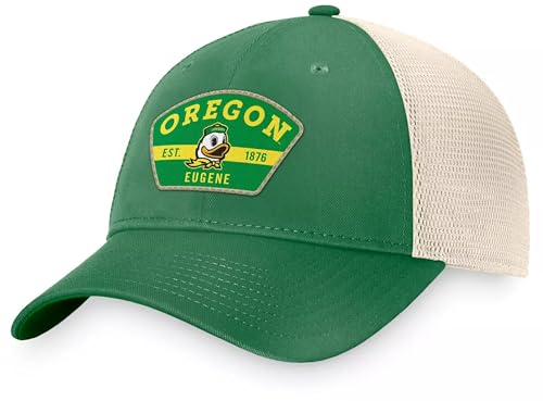 Oregon University Hat Classic Relaxed Fit Mesh Trucker Embroidered Team Logo Adjustable Cap