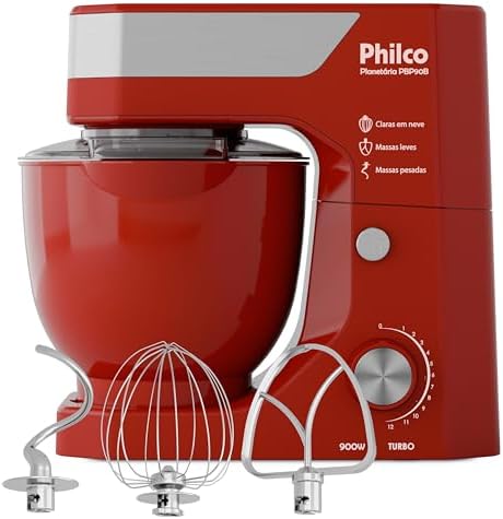 Batedeira Planetária Philco 5L 12 Velocidades 900W PBP90B 127V