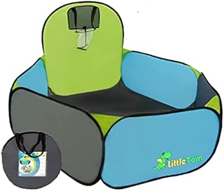 LittleTom Ball Pit to play Basketball 120x100cm pop-up play tent with basket Blue