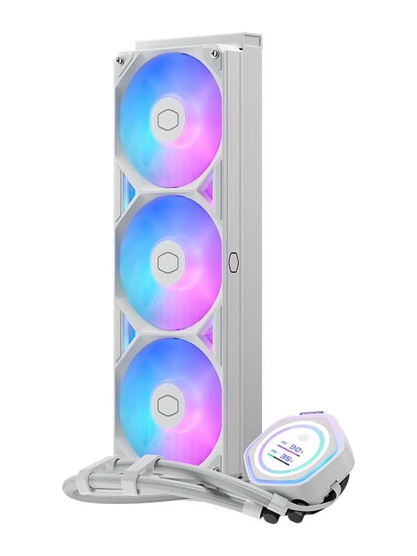 Cooler Master ML 360 Atmos II LCD ARGB CPU Liquid Cooler White