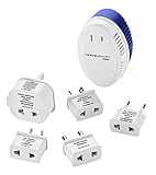 Travel Smart by Conair 1875-Watt Converter with International Adapter Plugs; US Europe UK Italy...