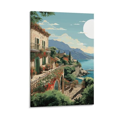 Toile murale imprimée été méditerranéen cadre tableau chambre 40x60
