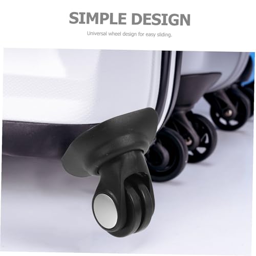 MUELODSIC 行李箱用交換キャスター 静音スーツケース車輪 取り付け簡単 軽量ユニバーサル設計 旅行用荷物修理部品