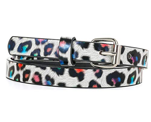 Insighter Belts For Little Girls 3 Pack Little Teen Toddler Belt Girls Fashion Pu Leather Leopard Black Blue Small #TOP3