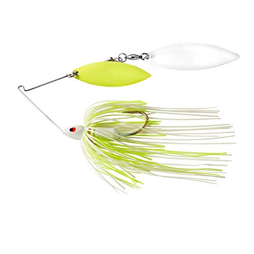 War Eagle Custom Lures WE12SEPW02 1/2SE Painted Head Double Willow White Chartreuse