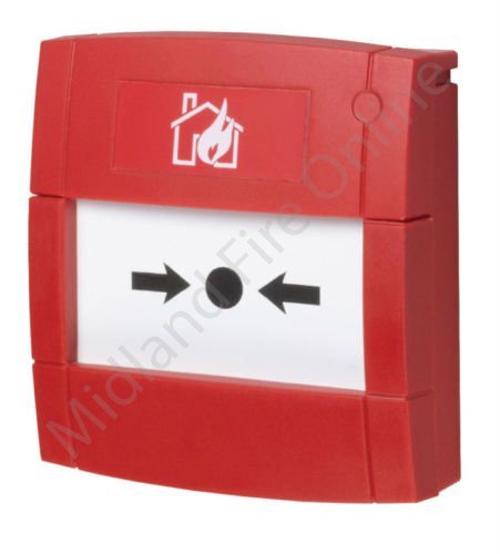 Kac Red Fire Alarm Conventional Manual Call Point - Flush By Midland Fire On-Line