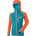 Produktbild DYNAFIT W Radical Polartec Hooded Jacket Colorblock-Blau-Orange, Damen Polartec Jacke, Größe 38 - Farbe Iowa
