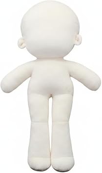 Doll Body Unprinted Soft Doll Humanoid Shape Lightweight Stuffed Structure Cuddly Companion Suitable for Creative Decorating Collecting Playing, 30cm Normal Body