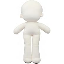 Doll Body Stuffed Humanoid Toy Simple Outline Unprinted Padded Customizable Lightweight Suitable for Play Collectible Everyday Use, 30cm Normal Body