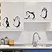 Cute Penguin Removable Animal Wall Stickers, Easy Peel and Stick Vinyl Decal Art for Kids' Bedrooms and Nurseries, 227.1 inches DT2076