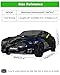Morhept Car Cover Custom Fit for Ford Mustang 2005-2025, Waterproof All Weather GT Cover Outdoor Dustproof Shelby Coupe Cover with Door Zipper Black