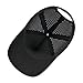 BOTVELA Men Adjustable Snapback Baseball Cap Vented Performance Laser Cut Mesh Hat (Black)