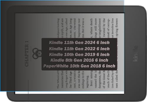 Image of Privacy Anti Peep Matte Screen Guard Compatible With All New Kindle /Kindle Kids 6 inch Inch (11th /10th /8th Gen, 2024 /2022 /2019 /2016 & Kindle Paperwhite 6 inch Inch Tablet 10th Gen 2018 Not a Glass