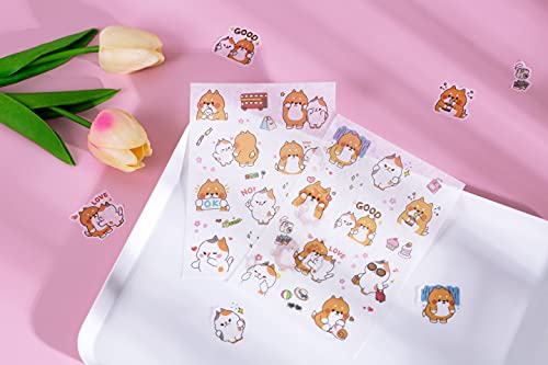 Doraking 250Sheets Cute Cartoon Dog Memo Notes Writing Pads Scrapbook Decorations Todo List For Planning With 2 Sheets Decorative Stickers, Doraking Shiba Inu Memos #TOP4