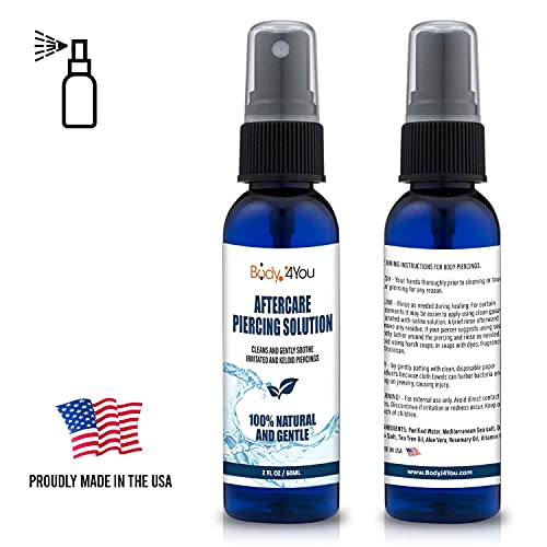 Bodyj4You 200Pc Pro Body Piercing Kit Aftercare Spray 14G 16G Belly Ring Tongue Tragus Jewelry #TOP7
