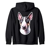 bull terrier in miniatura | cane bull terrier felpa con cappuccio