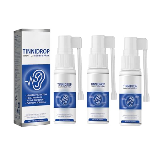Alivio de tinnitus para oídos zumbidos y molestias con este spray natural en pack de 3 piezas