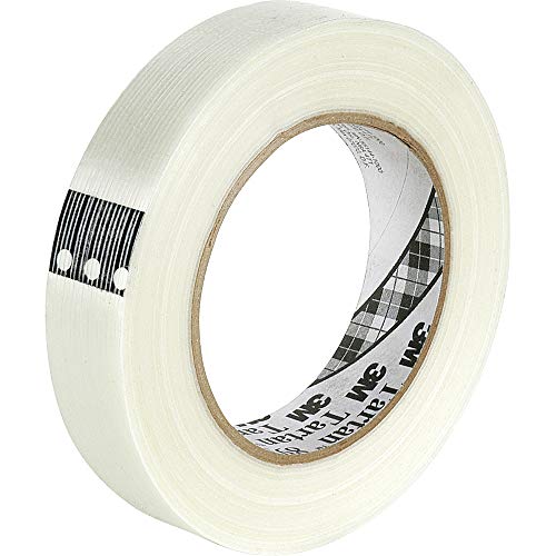 3M Tartan 8934 Polypropylene Filament Tape, 100 lbs/inch Tensile Strength, 60.14 yds Length x 1.41