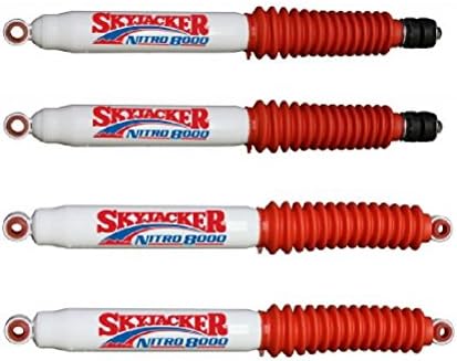 Skyjacker N8091 N8017 Pair of Front and Rear Nitro Shock Absorbers for Ram 1500 2500 3500 Hummer H2 4WD