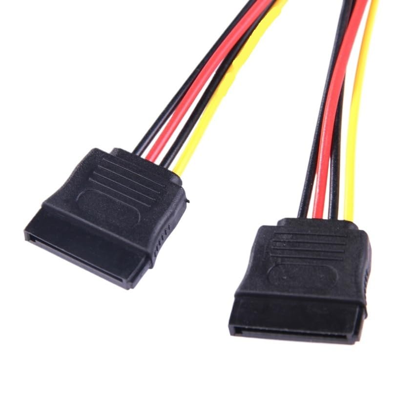Cable adaptador de alimentación 4Pin IDE a 15Pin SATA miniatura 3