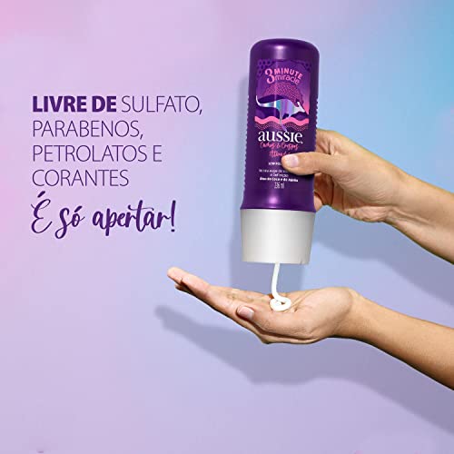 Creme de Tratamento Aussie 3 Minutos Cachos e Crespos 236ml