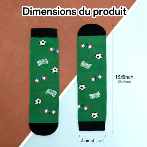 Chaussettes Humour Homme Cadeau Foot Humoristiques Personnalisées Rigolotes – vue 2
