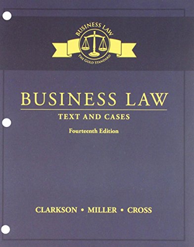 Business Law: Text and Cases
