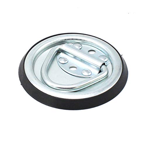 X-Haibei 12 Pack Heavy Duty D Rings Tie Down Anchor Floor Flush Surface Mount 1200 Lbs With 4 Inch Bases For Cargo Trailers Trucks Rv Campers Vans Boats #TOP2