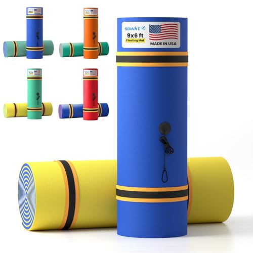 Sowkt Lily Pad Floating Mat (9X6 Ft) - Made In Usa - Premium Floating Water Mat For The Lake And Boating cover