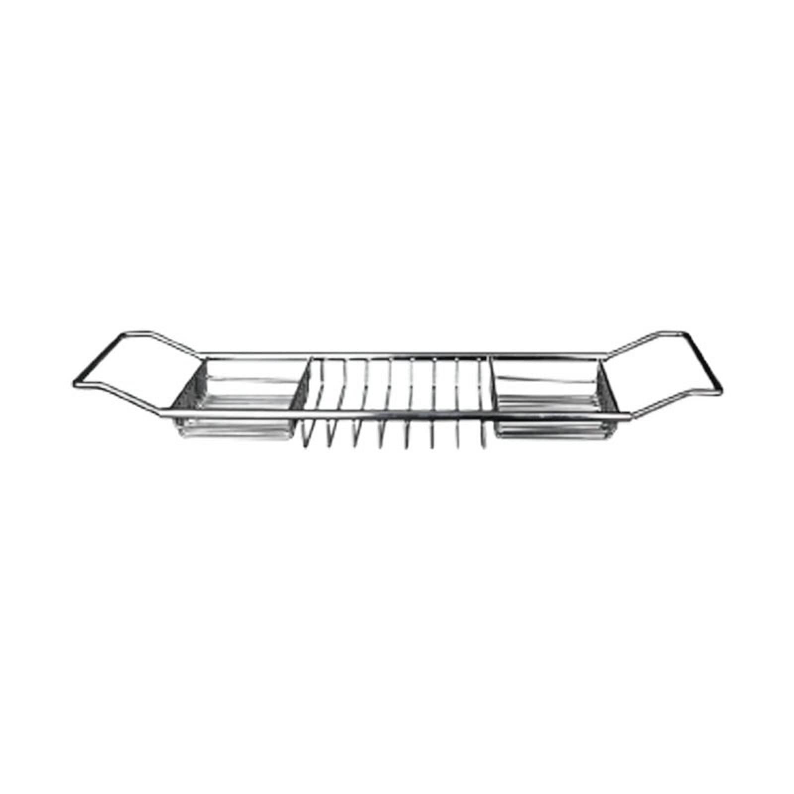 Bandejas para bañera, bandejas para baño, bandejas Extensibles, bandejas para bañera de Acero Inoxidable con Soporte para estantes, Muebles de baño