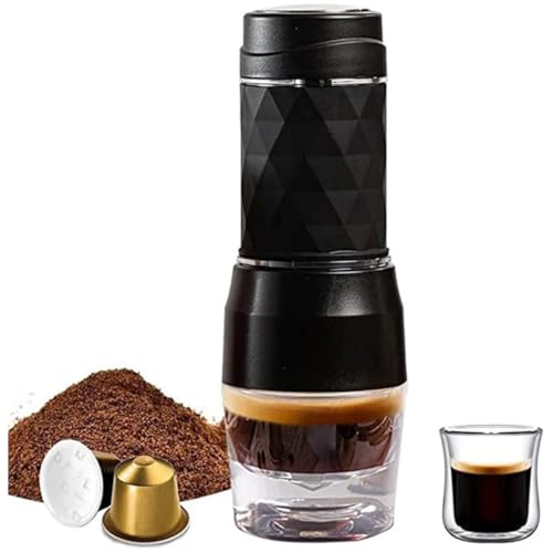 ZVTU- 3-in-1 |[^u 蓮GXvb\ R[q[}V 18Bar R[h&zbgu[ ~jR[q[[J[ ~NtH[vXo[t 120mlJbv DG/NES JvZƔ҂R[q[ɑΉ (ubN)