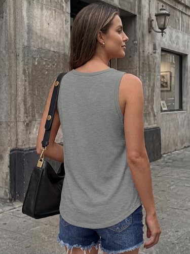 Image of AUTOMET Women's Square Neck Tank Top | Soft Lightweight Sleeveless Shirt, Loose Fit Flowy Summer Basic for Layering, Casual & Workout