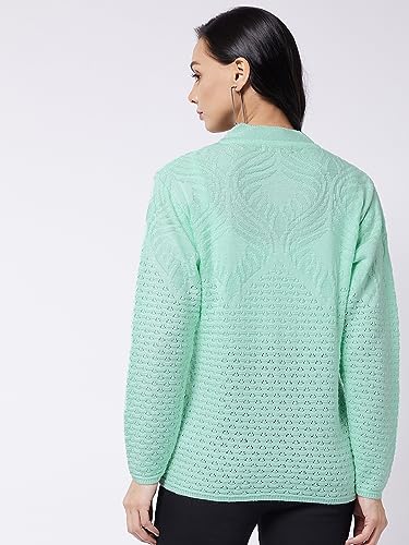 Image of Modeve Self Print Long Sleeves Winter Sweaters for Women||Winterwear||