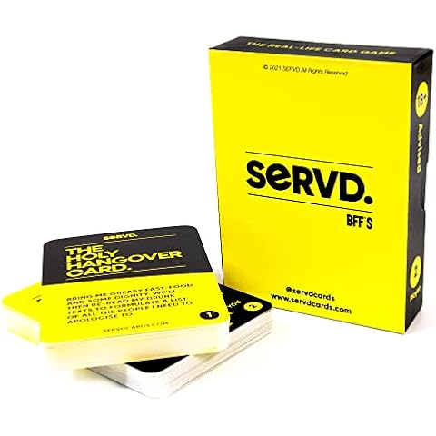 SERVD - BFF's - The Hilarious Real-Life Card Game for Adults. Pull Rank Over Your Best Friend… If You Play Your Cards Right Cover